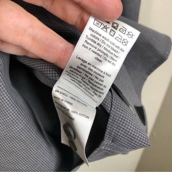 Untuckit 100% Cotton Long Sleeve Button Up Shirt Large Tall Slim Wrinkle Free - Picture 8 of 8